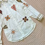 NWT ALEMAIS SPADES EMBROIDERED Women's long sleeves SHIRT Size 8 White Photo 14
