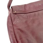 Vintage Made in USA Maroon Leather Crossbody Bag Photo 3