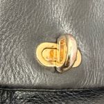 Henri Bendel  Black Pebbled Leather Turnlock Satchel Crossbody Shoulder Bag Photo 14