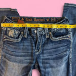 Rock Revival  Angie Bootcut Jeans Women's Size 27 Embellished Blue Denim Photo 1