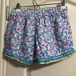 Vineyard Vines π Floral Flamingos Embroidered Pull-On Shorts Photo 3