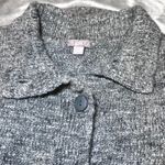 J Jill Sweater Vest Womens Large Grey Button Front Knit Wool Alpaca Blend Preppy Gray Photo 5