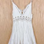 Free People  Ilektra Slip Cotton Lace Mini Dress Black Small Photo 8