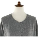 The White Company Ash Gray Merino Wool Long Cardigan Sweater Coat Size 8 Photo 3