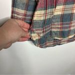 CHAPS  plaid linen & cotton blend button‎ down shirt size medium Photo 1