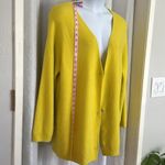 Yellow Women's Sweater Jacket Sz: XXL Photo 4