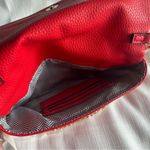 Isabelle Vegan Red Leather Gold Chain Handbag Bag Shoulder Crossbody NWT Photo 5