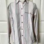Liz Sport pink striped button down shirt Photo 2