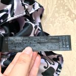 ZARA "Dita" Satin Effect Ruched Print Mini Dress in Purple/Black Photo 12