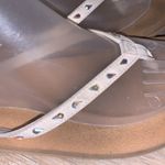 Sanuk  white sequined flip flops woman’s 10 Photo 4