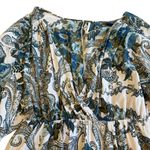 Free People Bold Bohemian Print Mini Dress Flowy Wide Sleeves Size XS Women's Photo 1