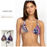 Johnny Was New. floral bikini top. Small. Retails $110 Photo 1