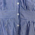 Mille Button Down Blue Striped Oxford Long Sleeve Shirt Dress Shirtdress XS Photo 2