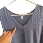 kaktus light blue batik lace hem 100% cotton mini sun dress Size M Photo 4