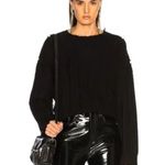 NWT RTA Emma Distressed Cashmere Pullover Sweater Size XS Black Photo 8