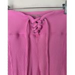 Year Of Ours Ribbed Football Legging Pink Lace Up Size Small Athleisure Photo 4