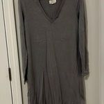 Lou & grey  long sleeve gray sweater v neck dress in size Medium Photo 0