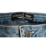 Lee  Riders Womens 12 Denim Bermuda Jean Shorts Mid Rise Blue Stretch 1RMMBW8 Photo 2