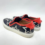 Givenchy ‎ Black Leather White Star Red Trim Low Top Skater Sneakers Size 36 US 6 Photo 7