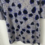Diane Von Furstenberg  Ruri Cheetah Black Blue 100% Silk Shift Dress Size 8 Photo 10