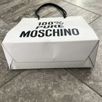 “100% PURE MOSCHINO” White Leather Shoulder Bag, New with Tag Photo 7