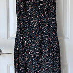 AG Adriano Goldschmied Women’s Blue Gia Floral Sleeveless Midi Dress Size Small Photo 0