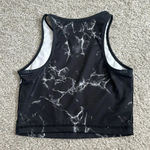 Buffbunny  Black Marble High Neck Crop Photo 3