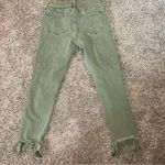 Vervet Women’s Distressed Green Cropped Jeans Sz 29 Photo 11