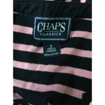 CHAPS  Classics Striped‎ Lace-Up T-Shirt Short Sleeve Casual Top Small Photo 4