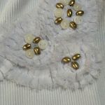 Hearts Of Palm Ribbed White Embellished Tank White Photo 7