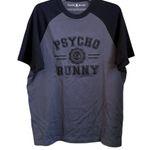 Psycho Bunny Men's London Raglan Graphic Tee size 4 Grey Photo 2