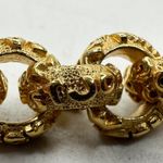 St. John Gold Chain Necklace 46" Palm Beach New York Text Links Statement ✨ Photo 9