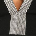 Lulu's Black and Silver Sleeveless Jumpsuit Size L Photo 5