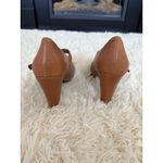 Gianni Bini  Brown Suede Leather Block Heel Mary Jane Pumps Size 8.5M‎ Photo 4