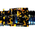 Vintage Stretchy Tortoiseshell Beauty Women's Belt Black Photo 0