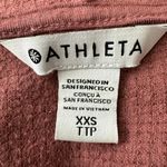 Athleta ‎ Coaster Luxe Waffle Hoodie Top, Tawny Rose Size XXS Photo 8