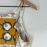 Joie  Silky Chiffon Multicolor‎ Handkerchief Print V Neck Tank Top Photo 9