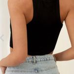 Elevated Black Ribbed Top Size M Photo 3