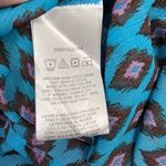 Wrangler  Rock 47 Lightweight Semi Sheer Vneck Blouse Top Bell Sleeve Blue Medium Photo 6