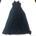 Bill Levkoff Levkoff Bridemade navy lace chiffon maxi dress  Size 4. Photo 8