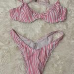 SheIn Pink Zebra Bikini Set Photo 0