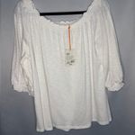 Knox Rose  Off Shoulder White Top Size Large Photo 3