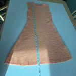 ZARA Women's  Peach orange Ribbed Knit Sleeveless Dress Size L Photo 14