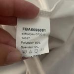 White mock neck fun sleeve bodysuit Photo 3