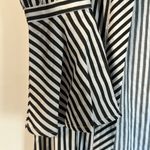 L'Academie L’Academie Alex Bell Sleeve Striped Duster Dark Charcoal/white Size S Photo 7