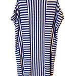 Soft Surroundings Soft Surrounding Blue Striped Caftan Swimwear Cover Up Women Sz S/M Photo 6