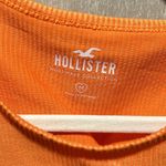 Hollister Bright orange  cutout shoulder crop tank top Photo 2