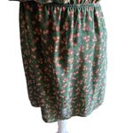 Hello Miss Beautiful green floral dress, open back, sleeveless, Peter Pan collar, elastic waist, excellent condition, size small Photo 1