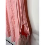 Mittoshop  Womens Size M Tunic Dress Short Sleeve Pink Pockets Above Knee Stretch Photo 3