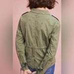 Sanctuary x Anthropologie Honor Utility Military Eyelet Jacket Army Green Small Photo 4